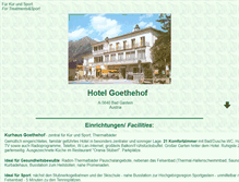 Tablet Screenshot of hotel-goethehof-gastein.at